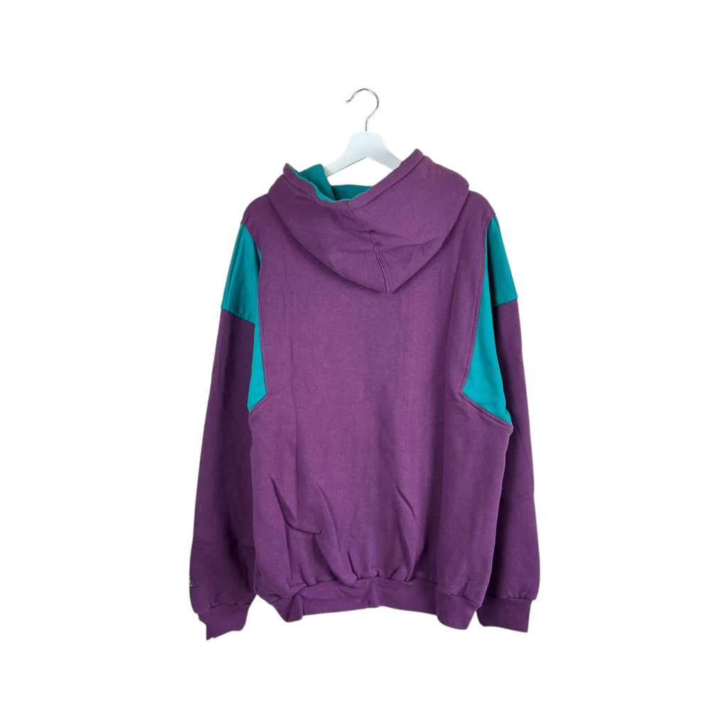 Vintage NHL Anaheim Mighty Ducks Embroidered Hoodie Burgundy/Green