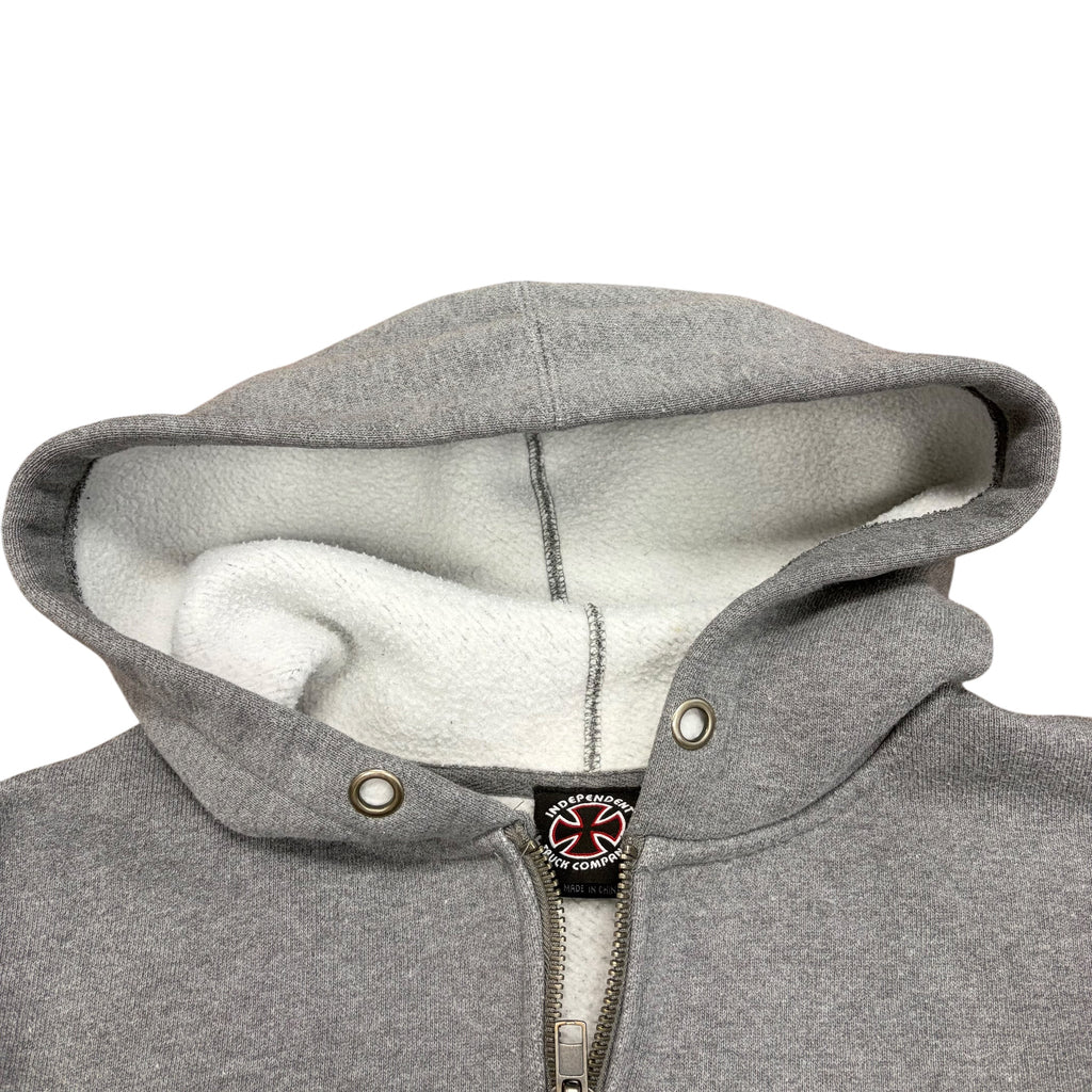 Vintage Independent Full Zip Hoodie Grey