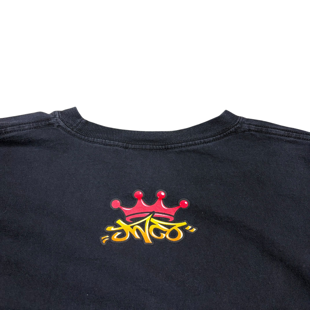 Vintage Y2K JNCO Jeans Dragon Flame Long Sleeve Black