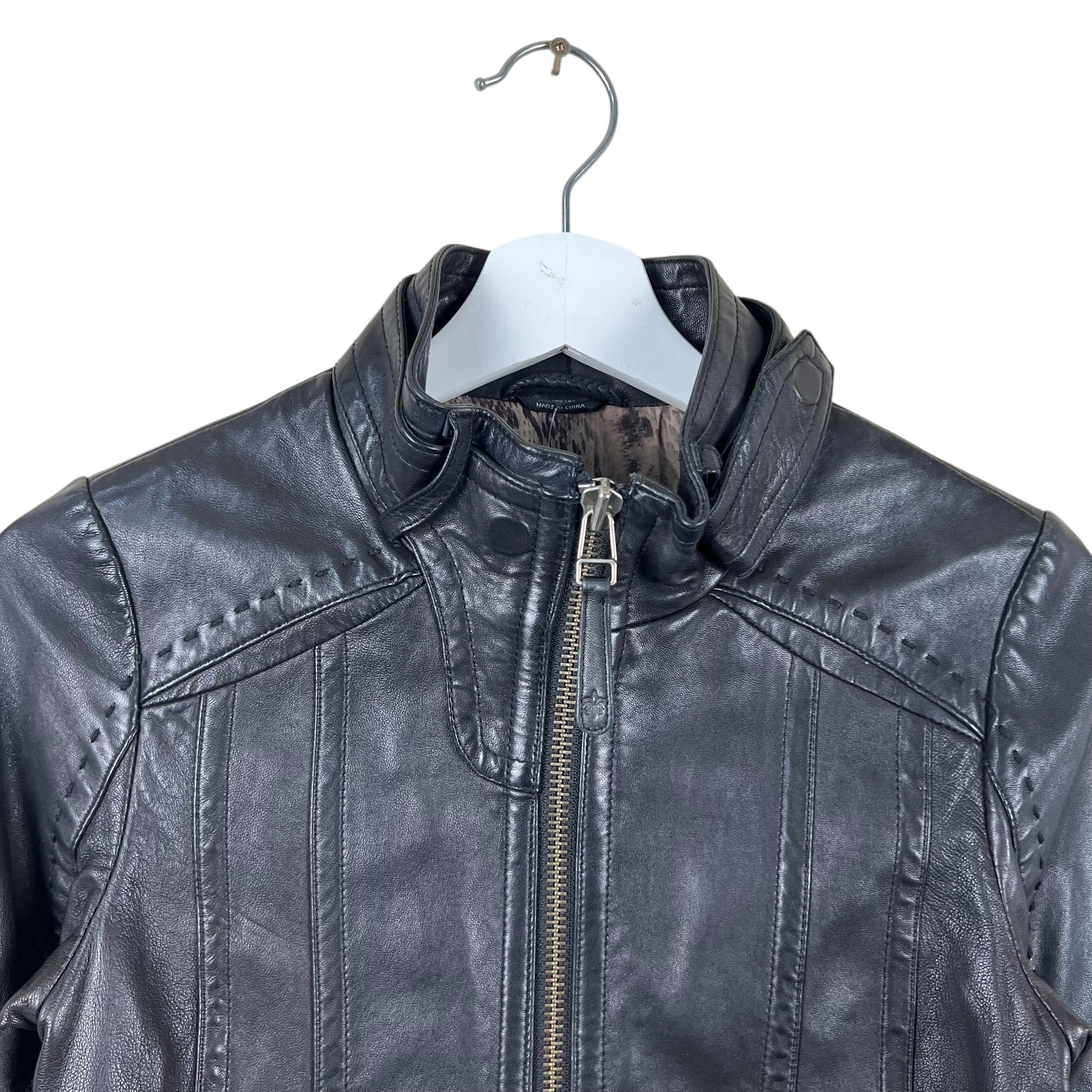 Mackage By Aritzia Women’s Biker Leather Jacket Black