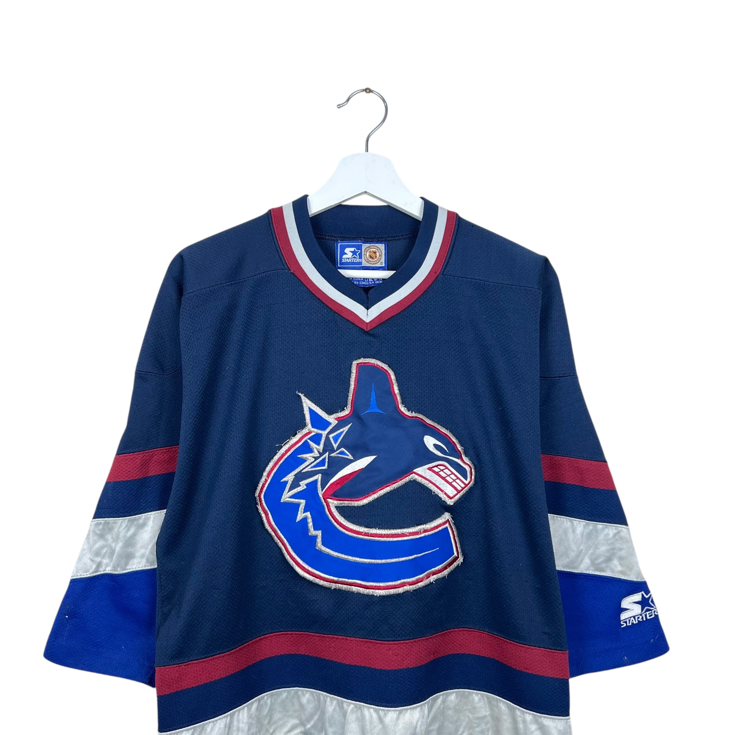 Vintage Starter Vancouver Canucks Youth Blank Away Jersey