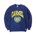 Vintage Russell Athletics Carmel Crest Logo Crewneck Navy