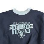 Vintage The Game NFL Los Angeles Raiders Embroidered Logo Crewneck Black