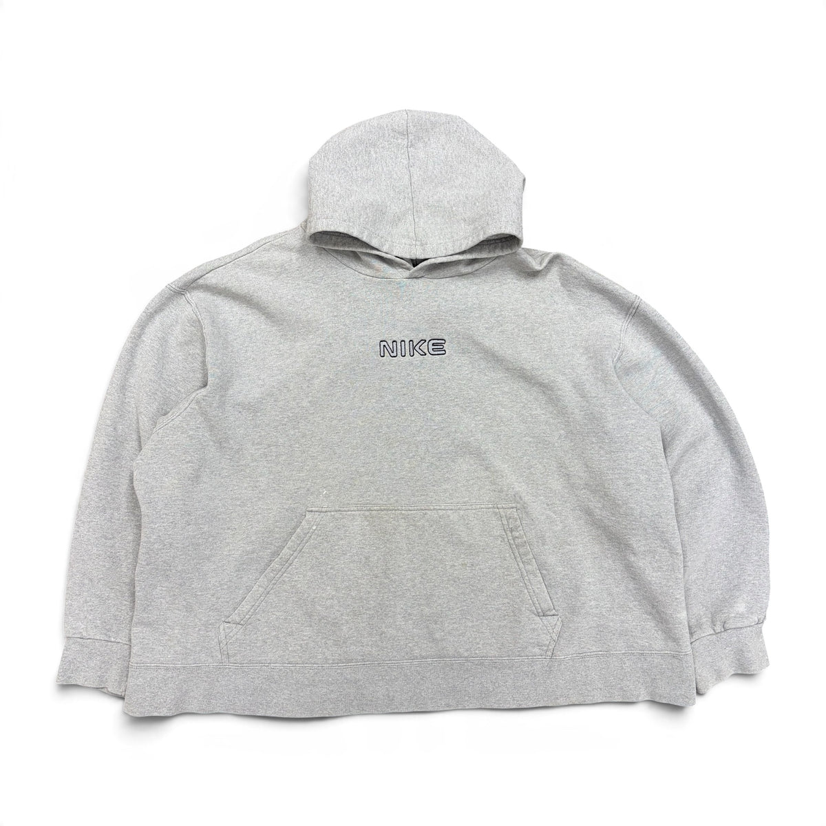Y2K Nike Youth Middle Spellout Hoodie Heather Grey