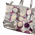 Coach Crossgrain Sateen Scarf Print Bag