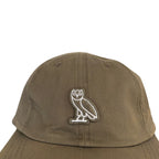 OVO Owl Logo Strapback Olive Green