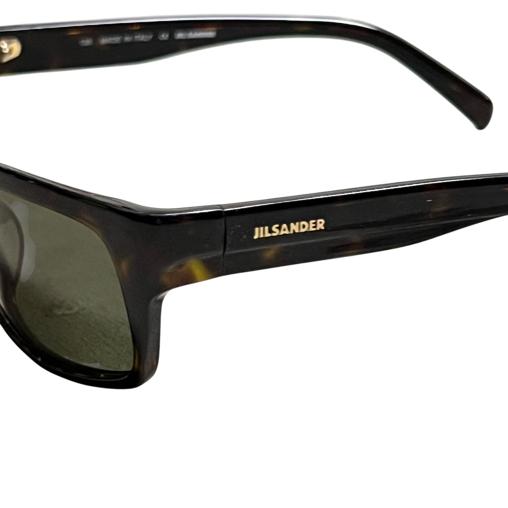 Jil Sander Striped Brown Sunglasses