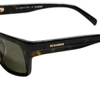 Jil Sander Striped Brown Sunglasses