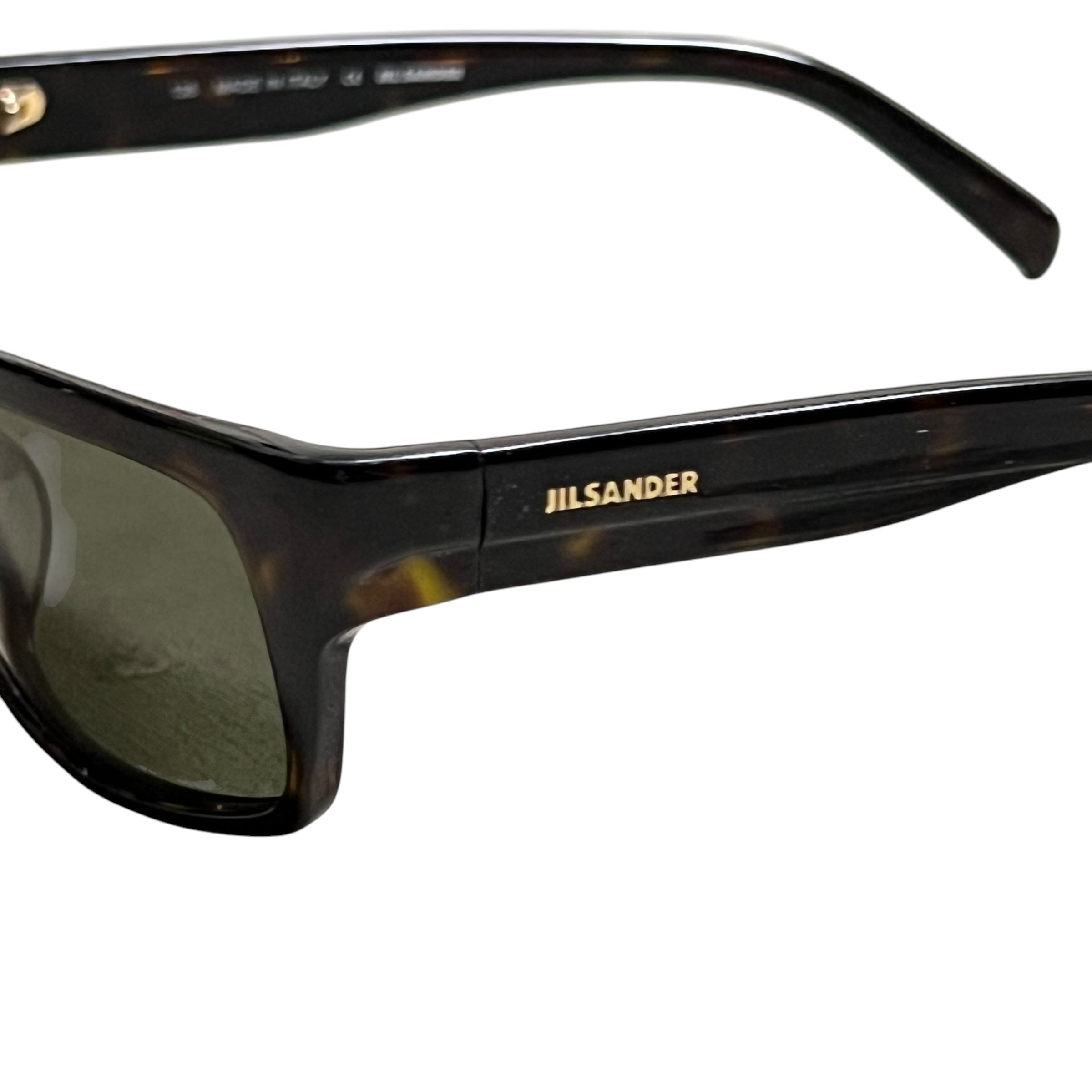 Jil Sander Striped Brown Sunglasses