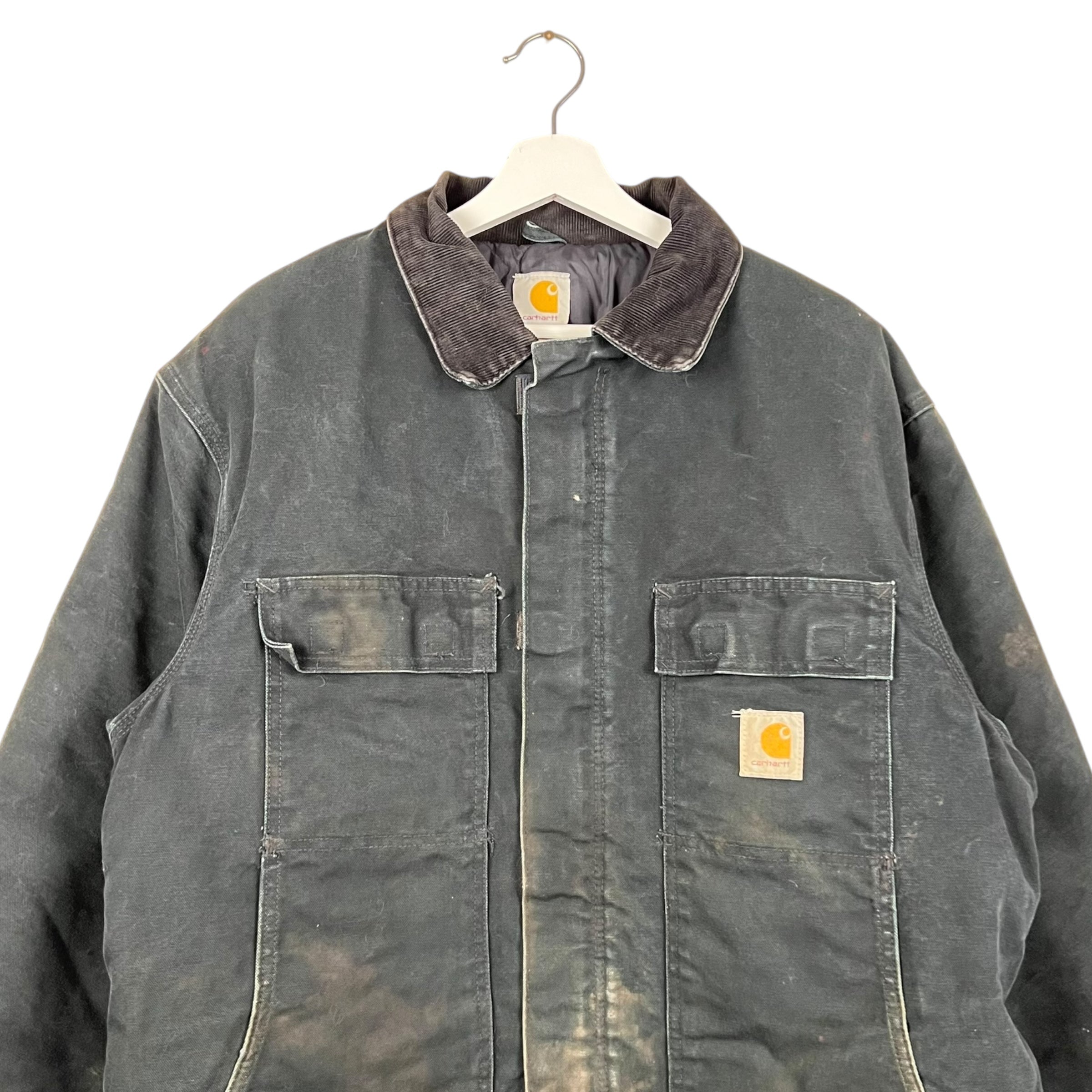 Vintage Carhartt Arctic Quilted Full Zip Jacket Black
