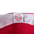 Vintage Wisconsin Badgers Spellout Logo SnapBack Red/Black