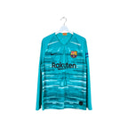 2020 Nike FC Barcelona Blank Goalkeeper Home Longsleeve Jersey