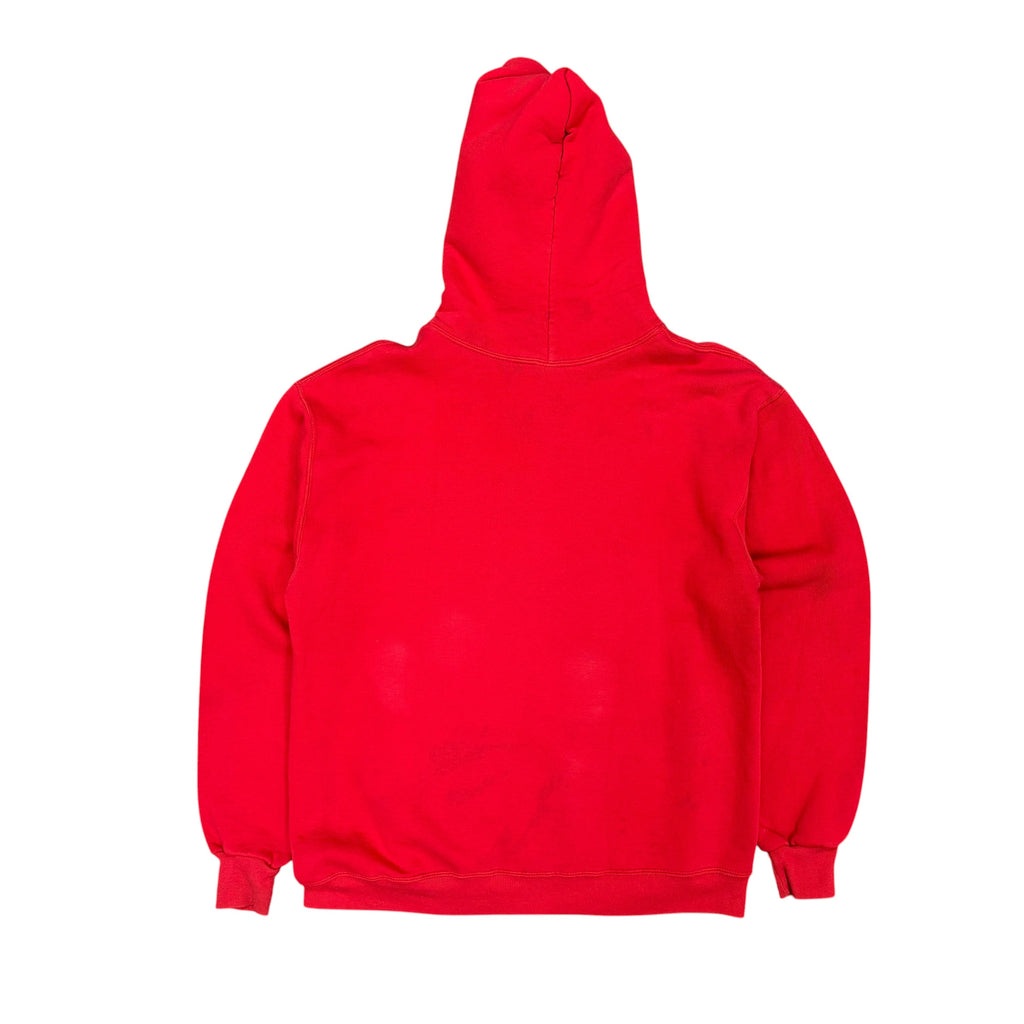 Vintage 80s Russell Athletic Blank Pullover Hoodie Red