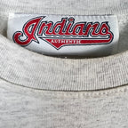 Vintage MLB Cleveland Indians Embroidered Logo Heather Grey