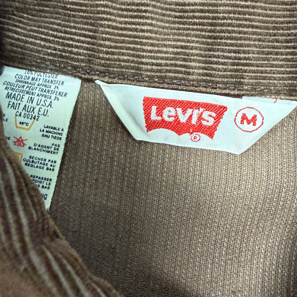 1970’s Levi’s Corduroy Casual Button Down Shirt Brown