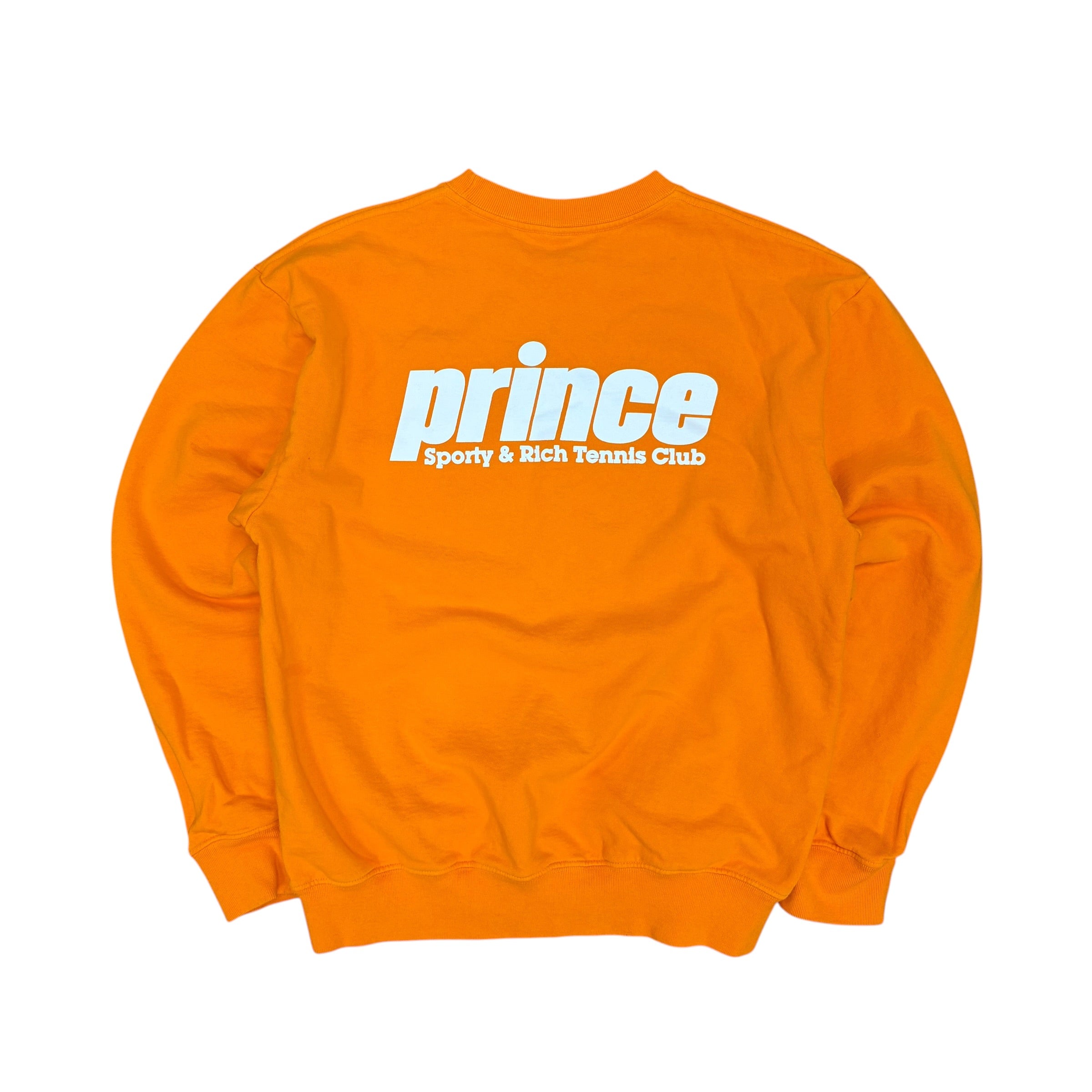 Sporty & Rich x Prince Logo Crewneck Orange