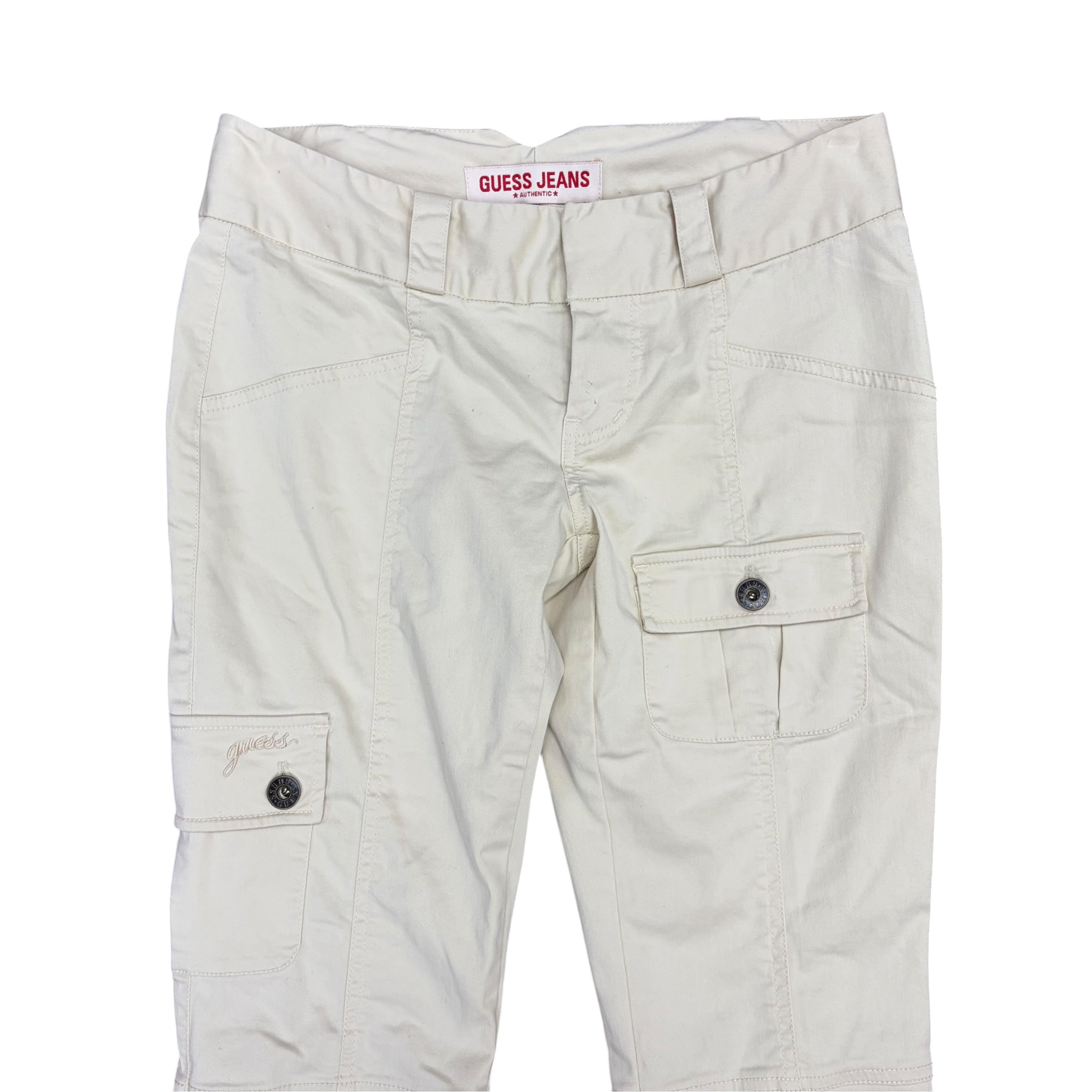 Vintage Guess Jeans Women’s Capris Light Cream