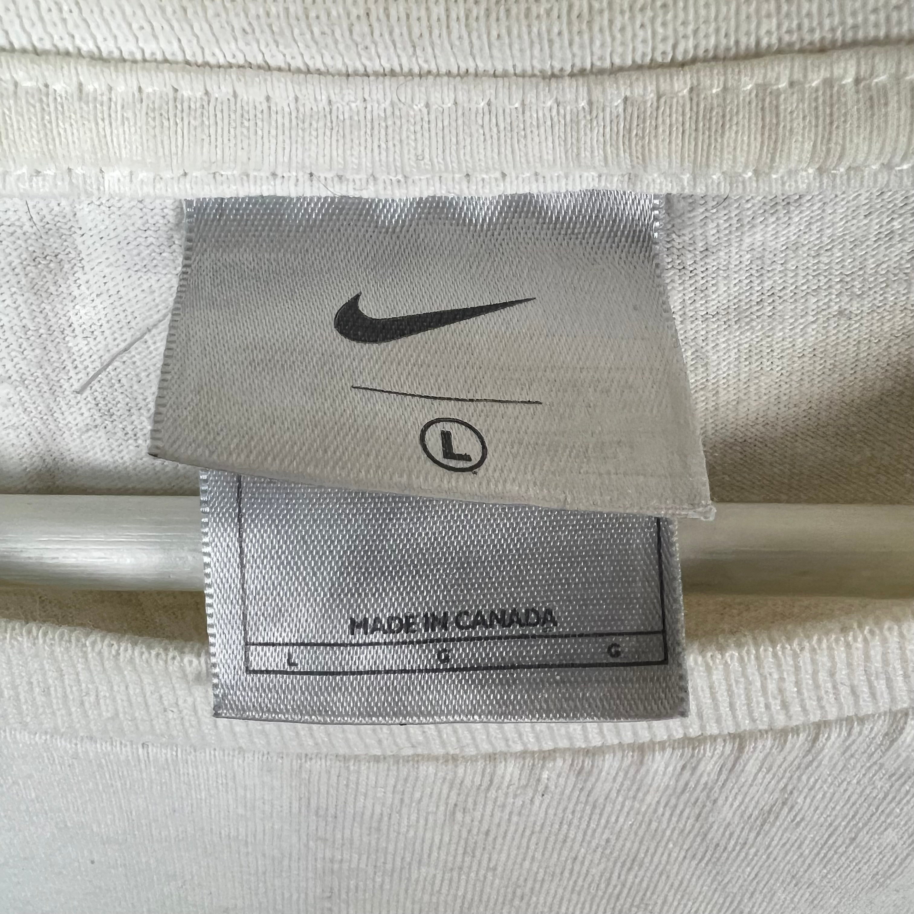 Vintage Y2K Nike Jordan Logo Embroidered Tee White