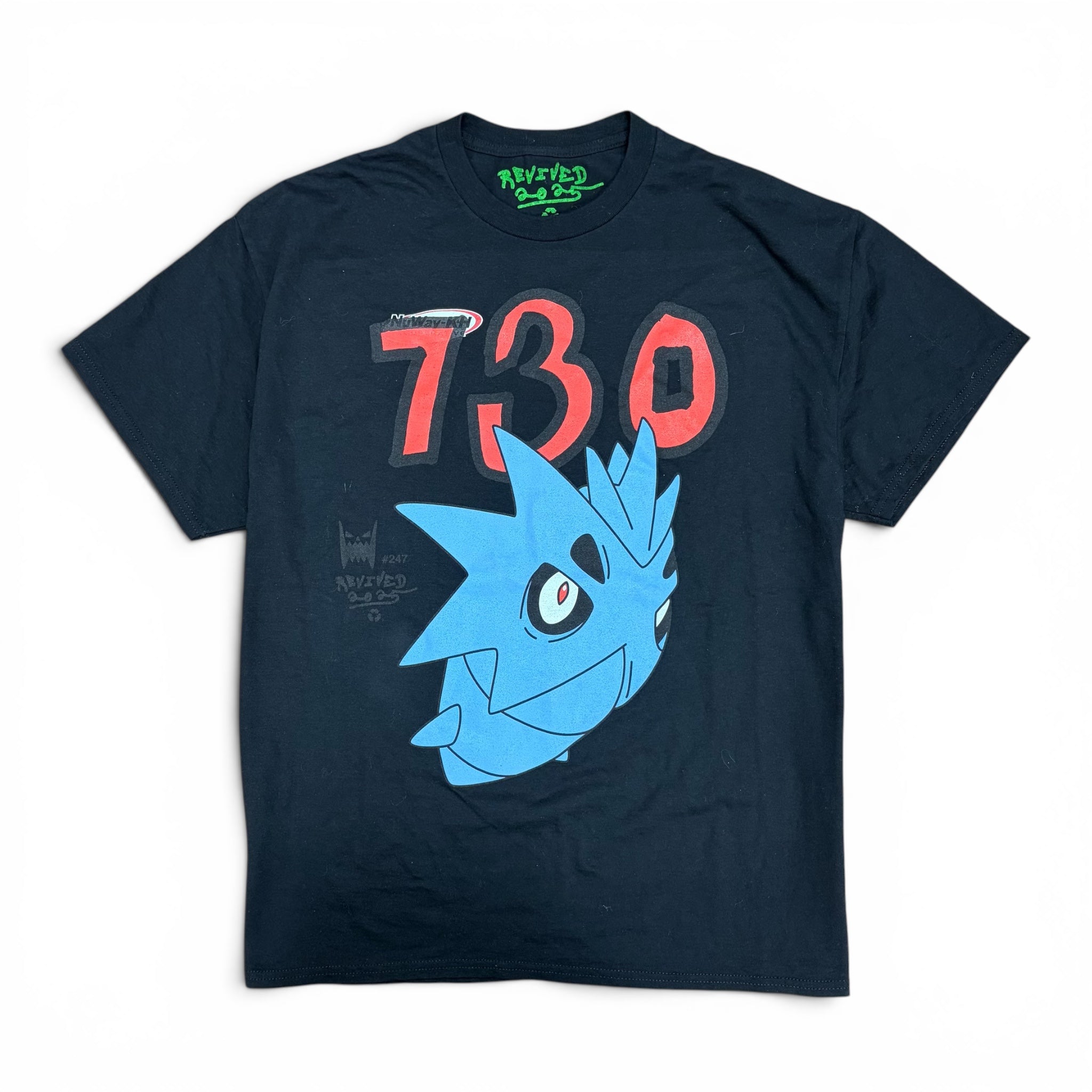 Asspizza x Pokémon Revived Printing Pupitar Tee Black