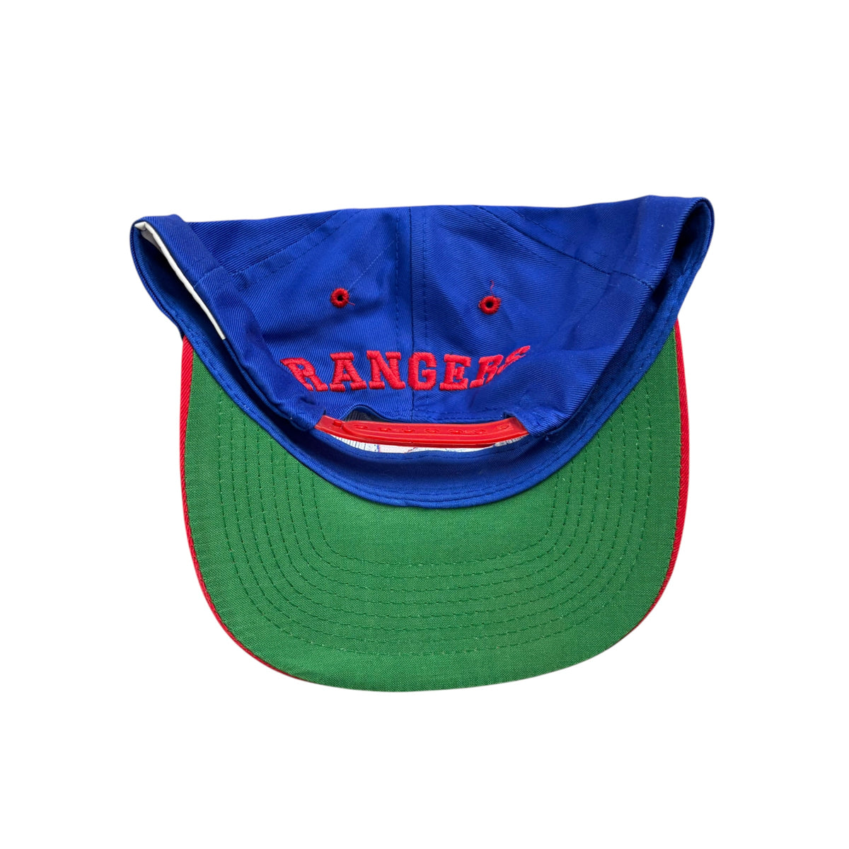 Vintage Logo 7 NHL New York Rangers Logo SnapBack Blue