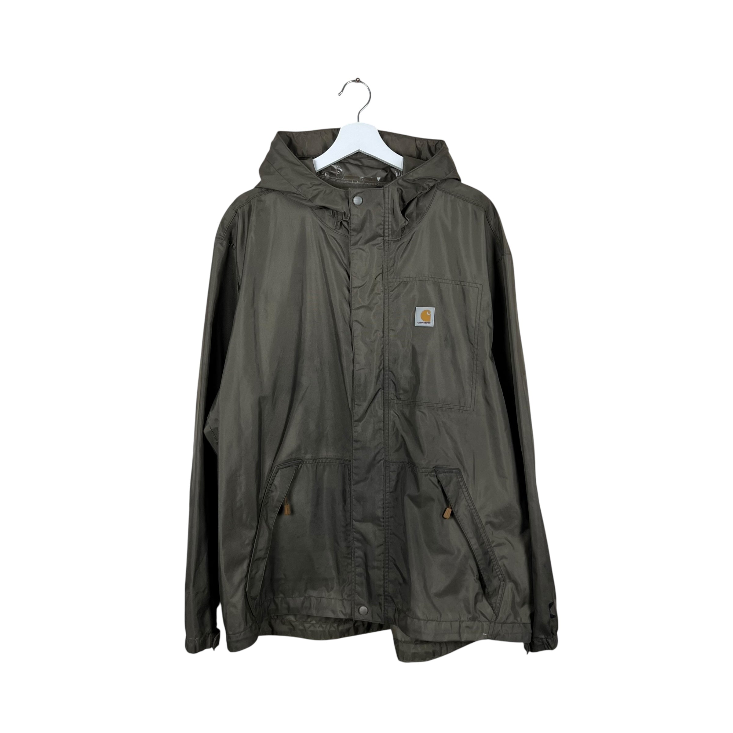 Vintage Carhartt Soft Shell Rain Jacket Green