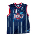 Vintage Reebok NBA Houston Rockets Yao Ming Throwback Pinstripe Jersey