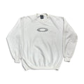 Vintage Oakley Software Metal Logo Crewneck White
