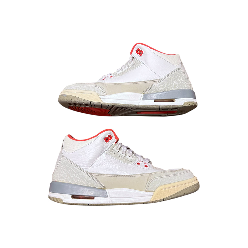 Jordan 3 Retro White Crimson Grey (GS)(2010)