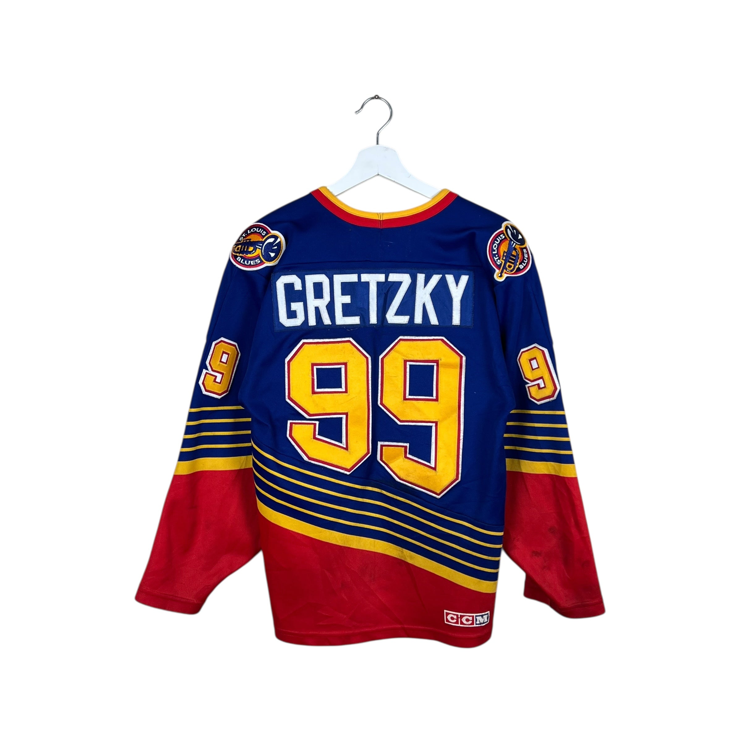 Vintage CCM NHL St. Louis Blues Wayne Gretzky Away Jersey