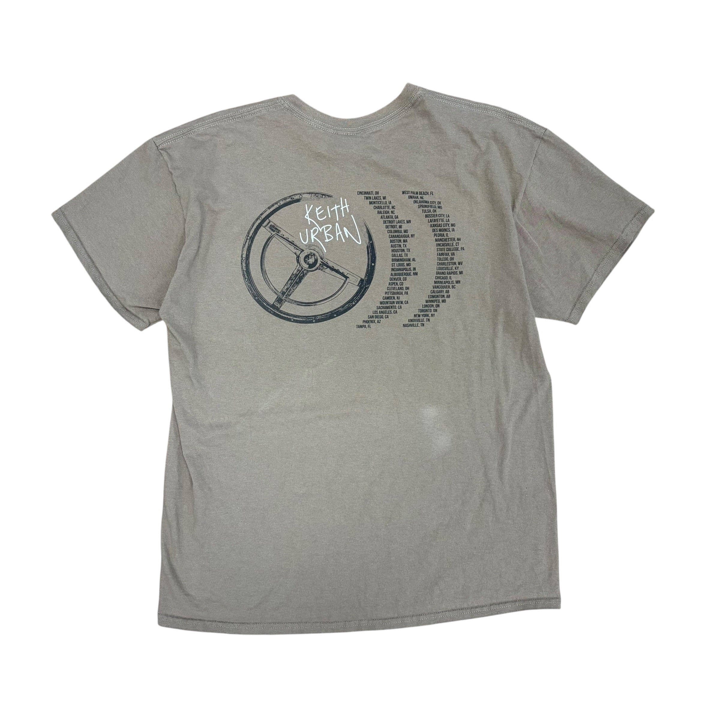 2013 Keith Urban Fuse Country Album Tour Tee Brown
