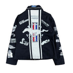 Vintage Jeff Hamilton Women’s Ford Mustang Racing Jacket Black