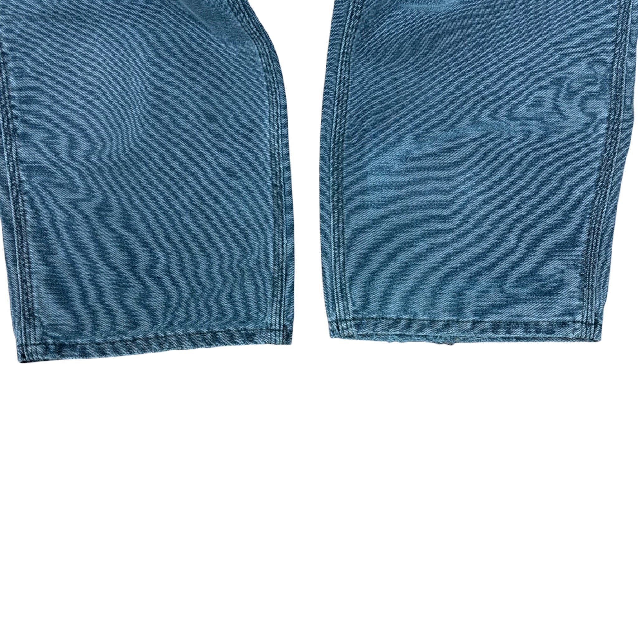 1998 Vintage Carhartt Carpenter Straight Leg Pants Dark Turquoise