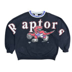 1994 Ravens Athletics NBA Toronto Raptors Big Spellout Logo Crewneck