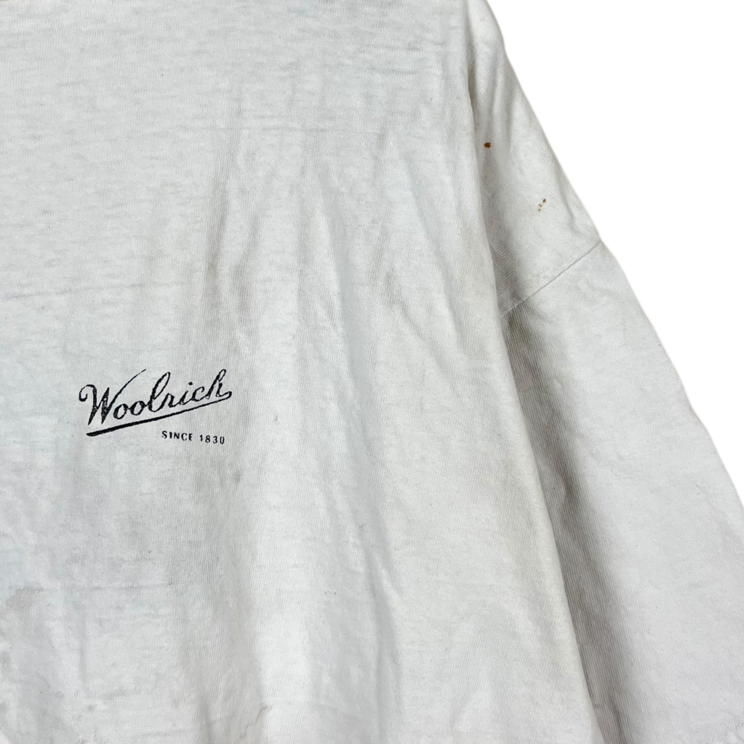 Vintage Woolrich Promo Tee Thrashed White