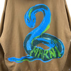Marni Python Brushed Hoodie Brown