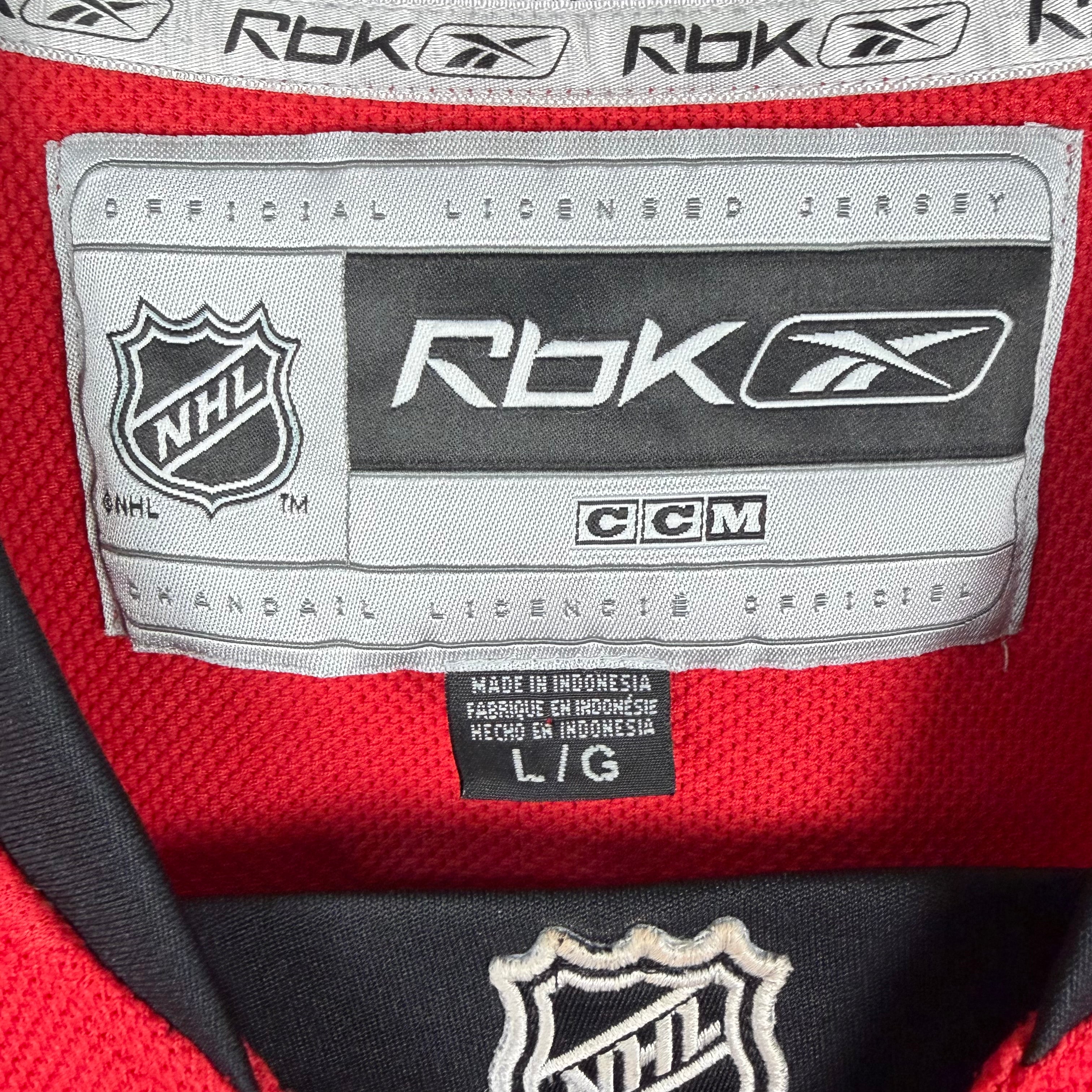 Vintage Reebok NHL Calgary Flames Blank Away Jersey