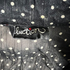 Vintage Seduction Women’s Frill Sleeveless Blouse Polka Dot Top