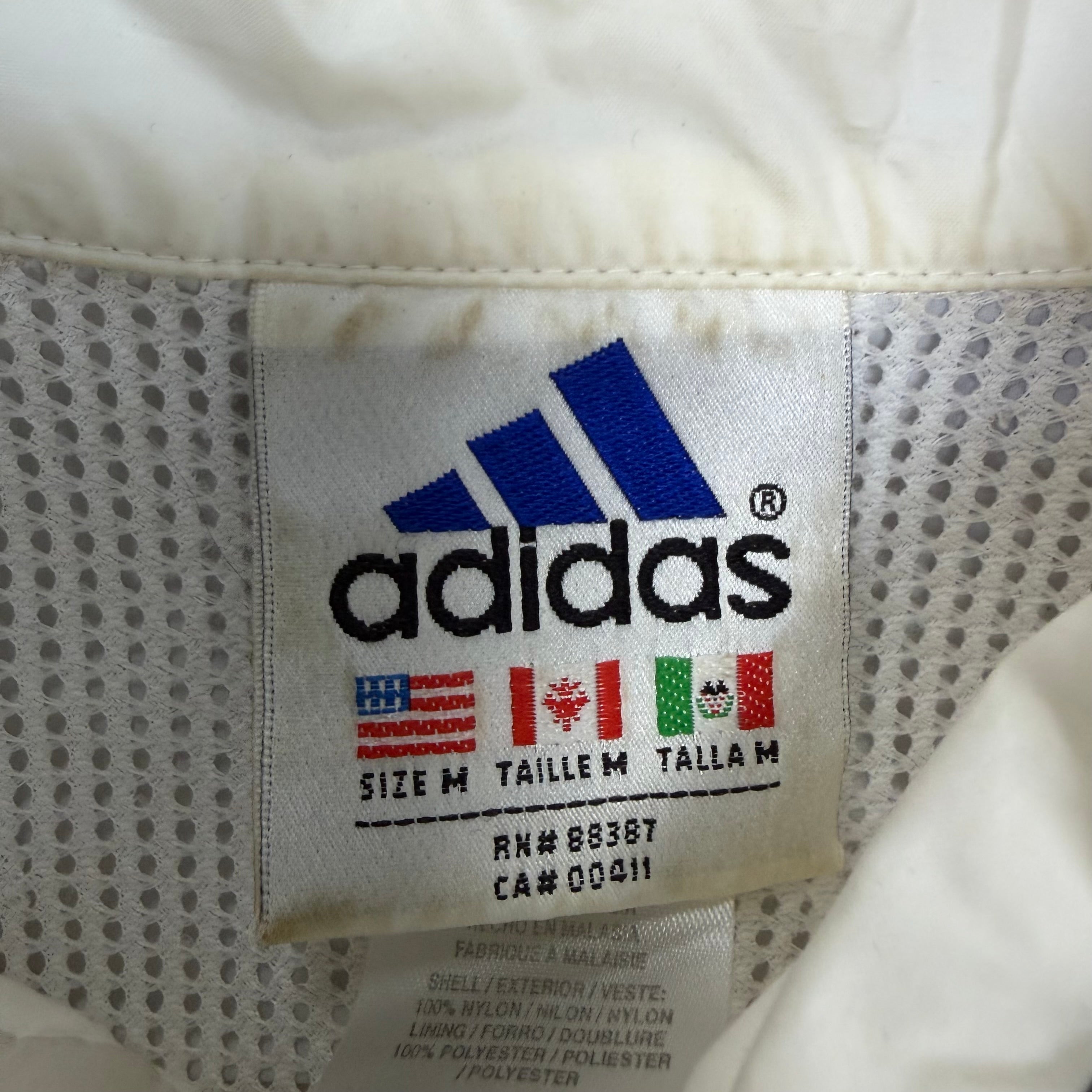 Vintage Adidas Equipment Logo Windbreaker White