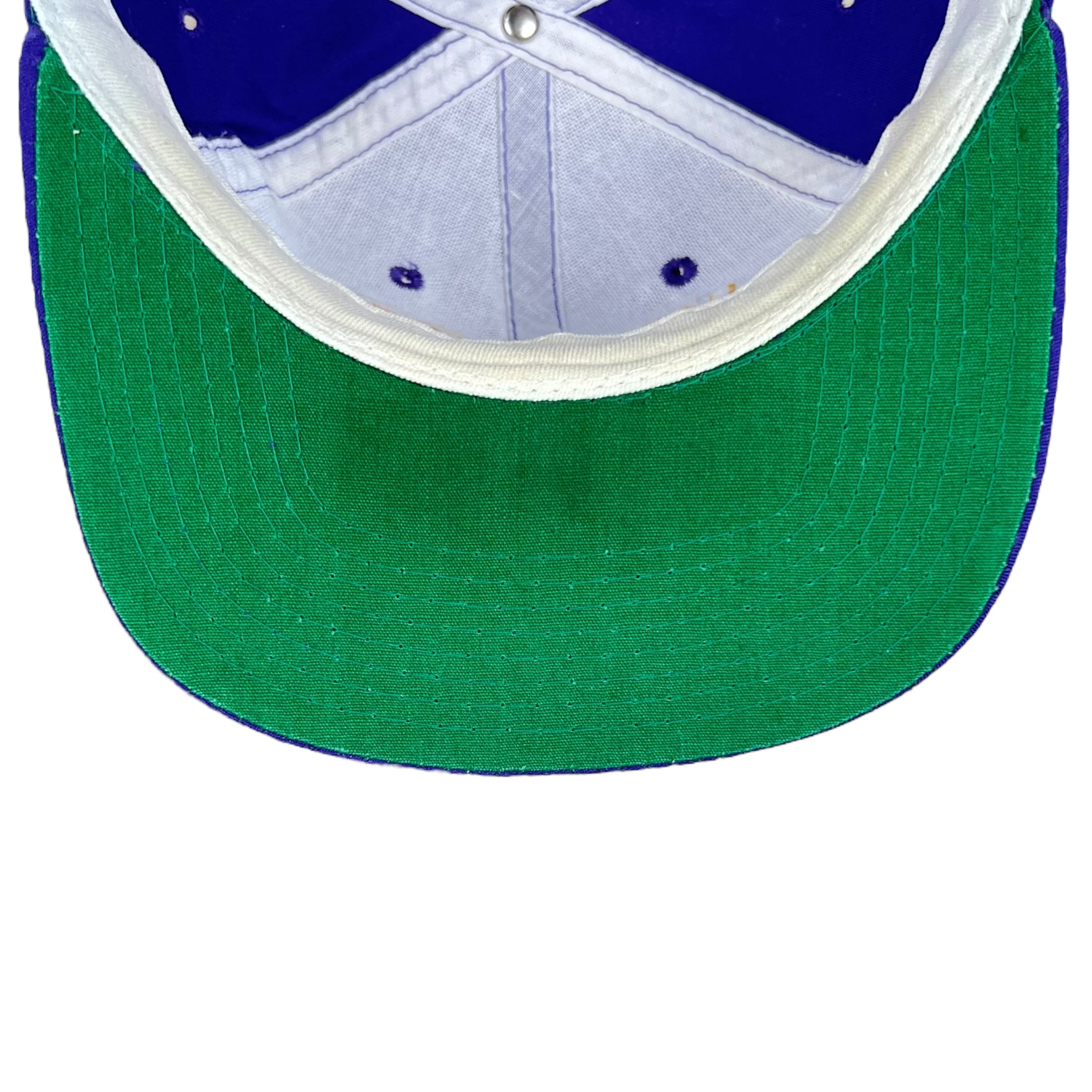 Vintage New Era Minnesota Vikings Spellout Logo SnapBack Purple