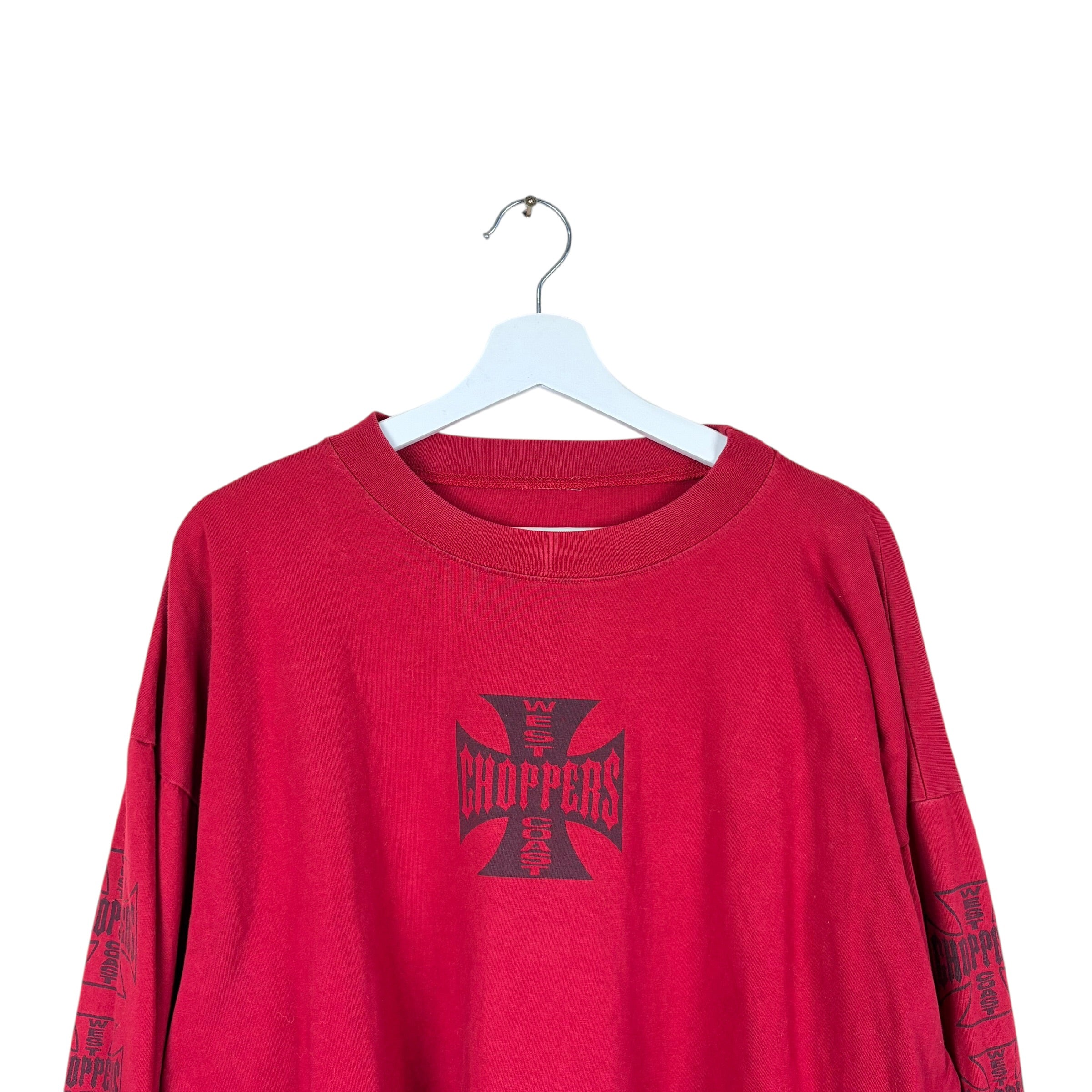Vintage West Coast Choppers Longsleeve Maroon