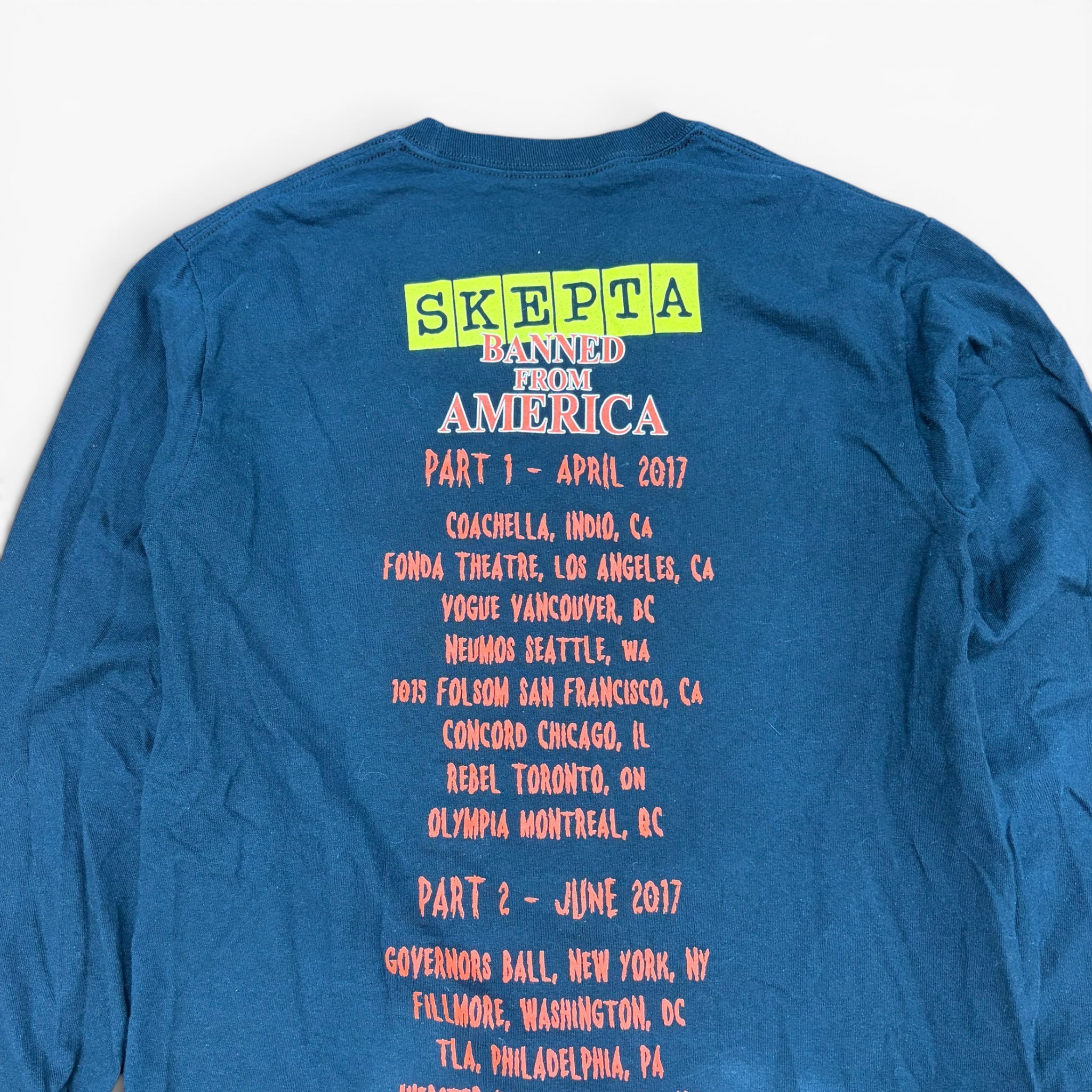Vintage Skepta “Banned From America” Tour Longsleeve Black