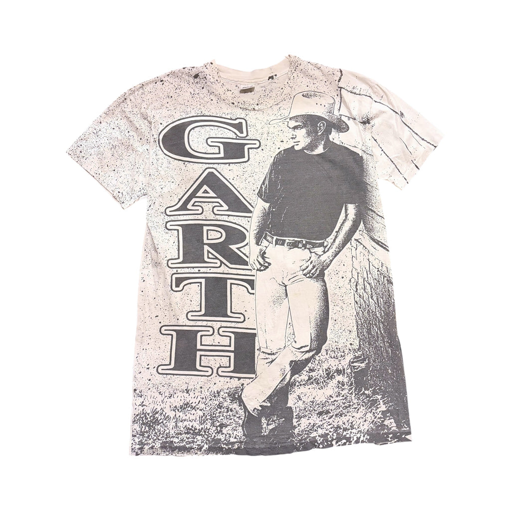 Vintage Garth Brooks Standing AOP Tee White