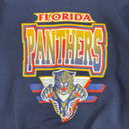 1993 Ravens Athletics NHL Florida Panthers Logo Crewneck Navy