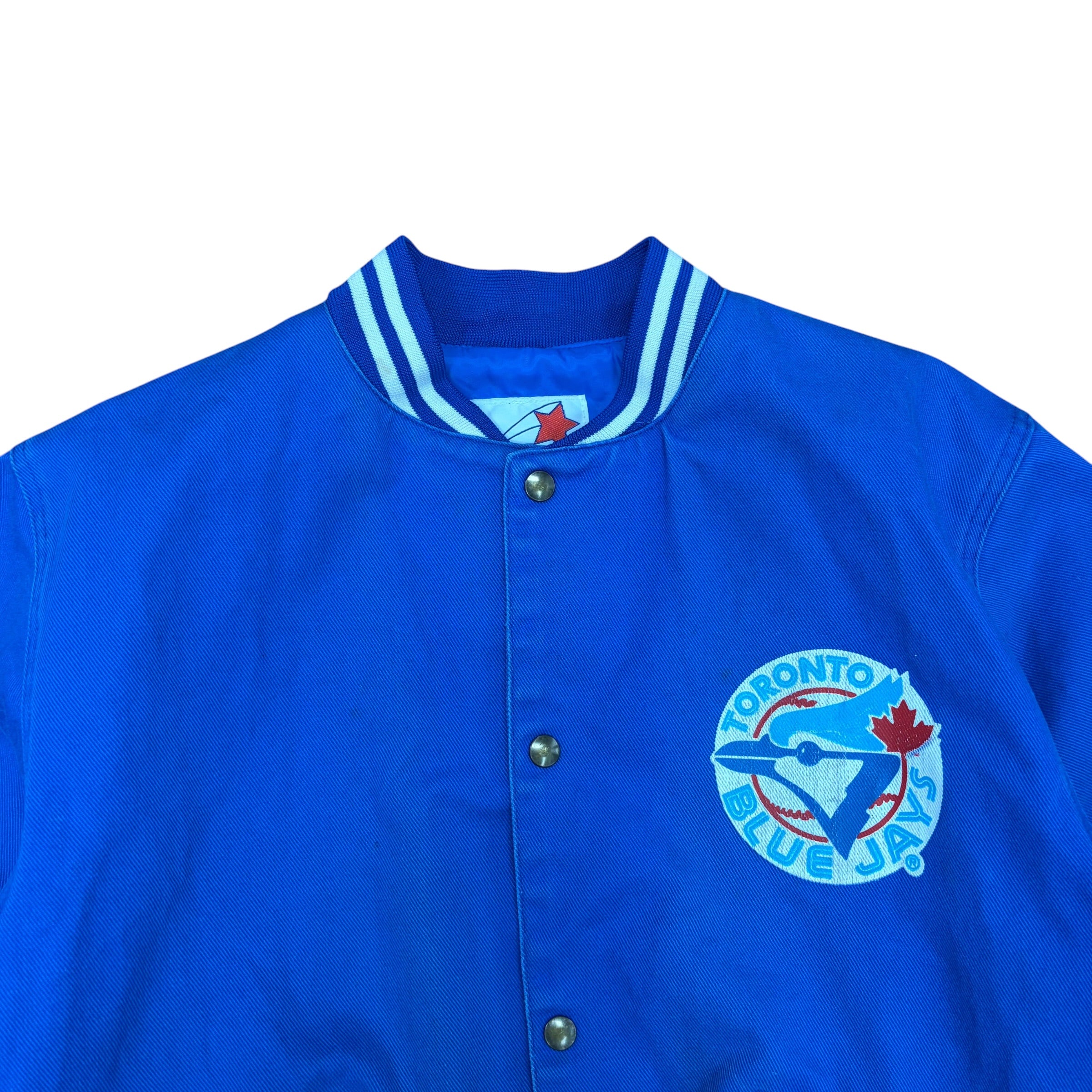 Vintage Street Legends Women’s MLB Toronto Blue Jays Canvas Bomber Jacket