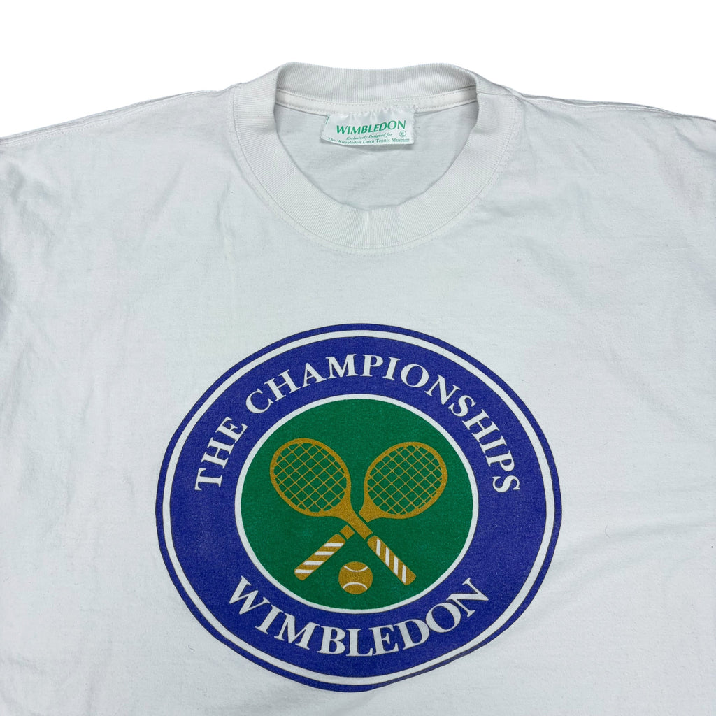 Vintage Wimbledon “The Championships” Museum Tee White