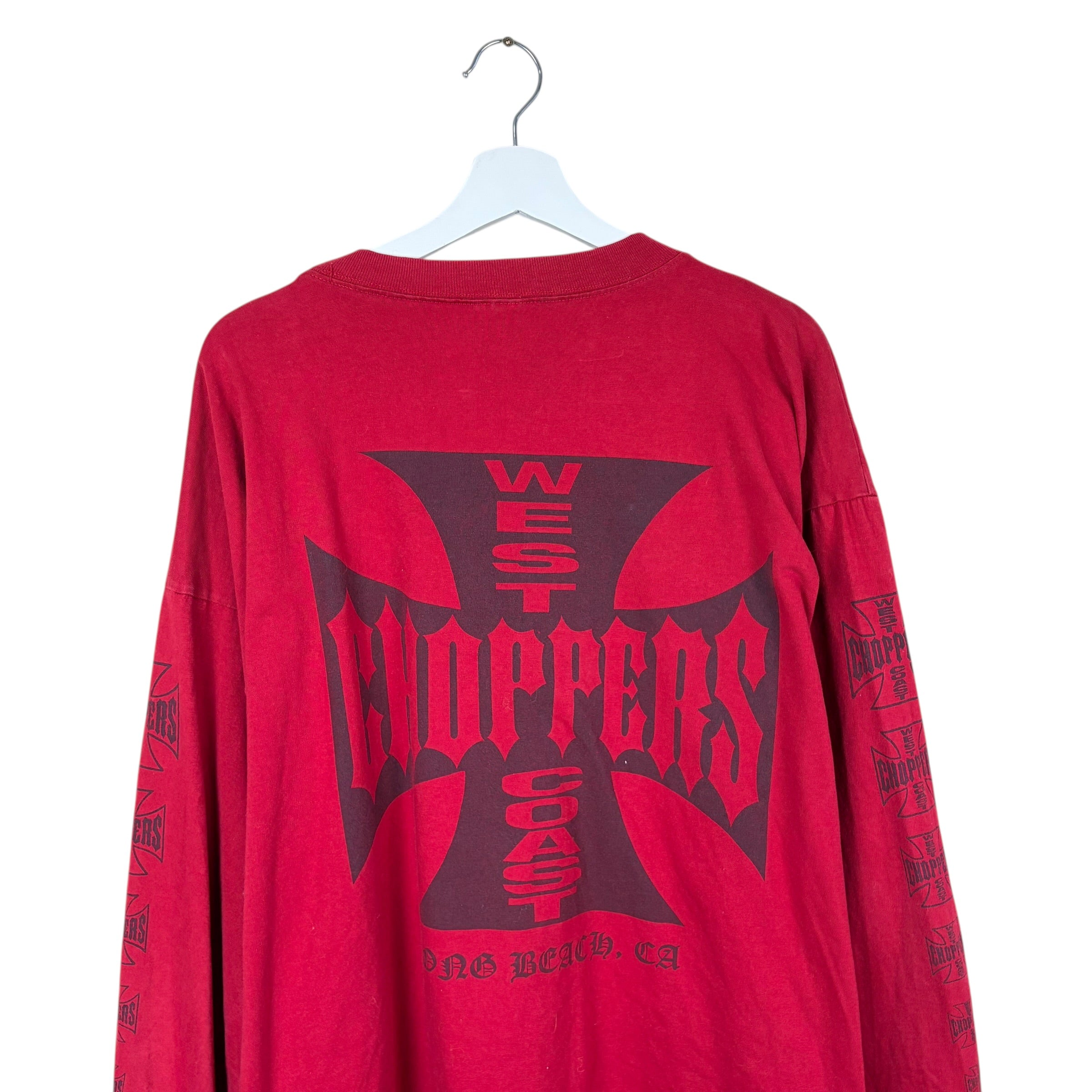 Vintage West Coast Choppers Longsleeve Maroon