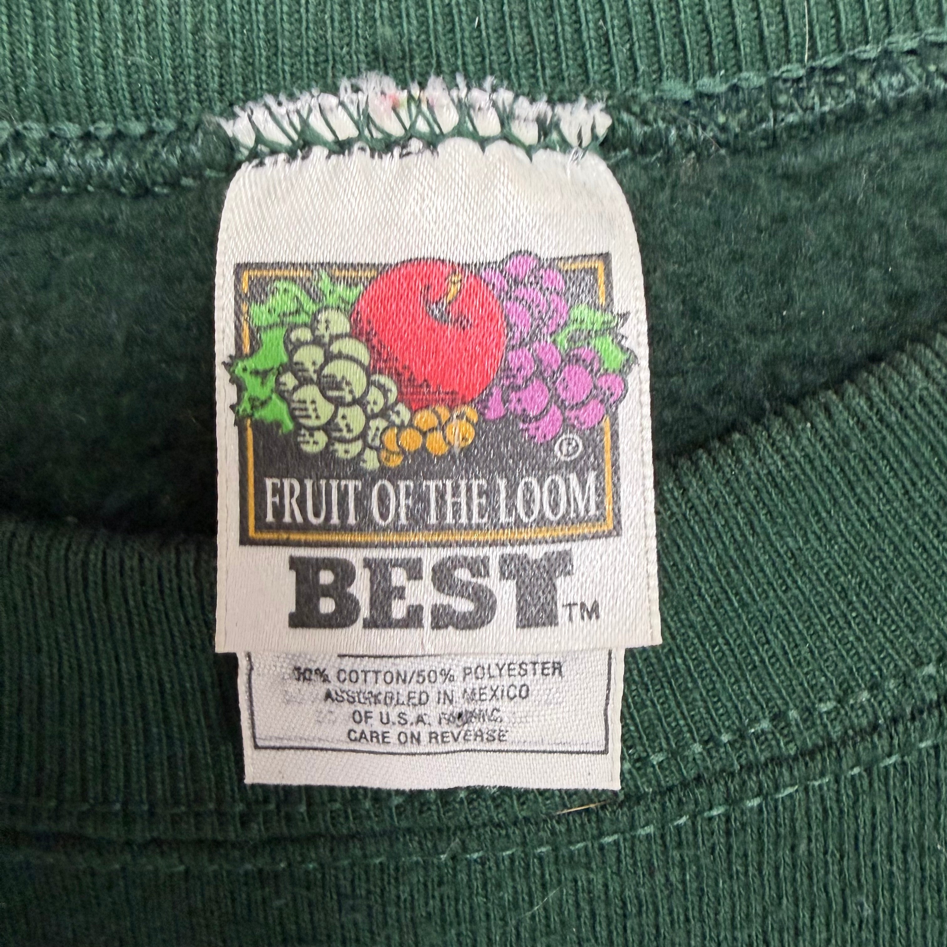 1997 Fans Gear NFL Green Bay Packers Super Bowl Champs Crewneck Green
