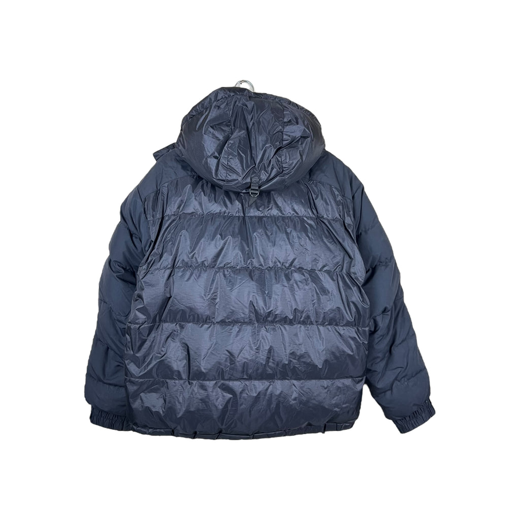 Vintage Mountain Hard Wear Two Tone Hooded Puffer Jacket Black