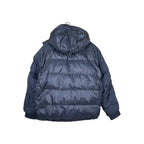 Vintage Mountain Hard Wear Two Tone Hooded Puffer Jacket Black