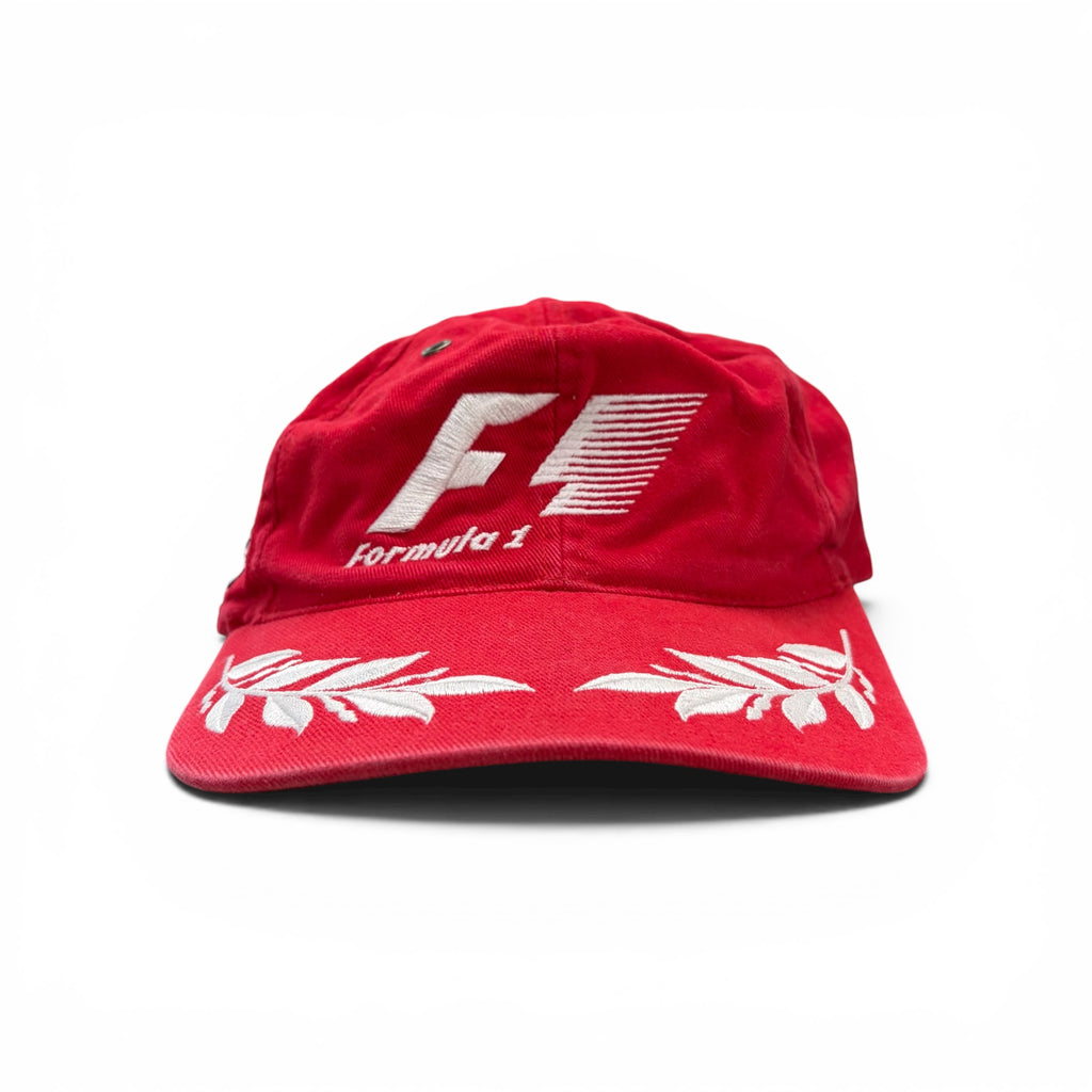 Vintage Blue Thunder Formula 1 Racing Logo StrapBack Red